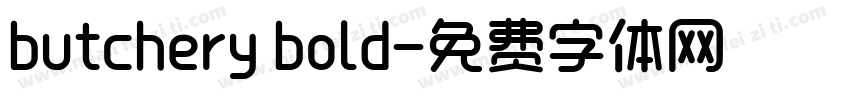 butchery bold字体转换